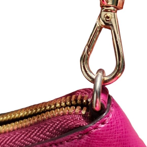 Michael Kors Leather Pink Zip-around Wristlet Wallet - Picture 12 of 16